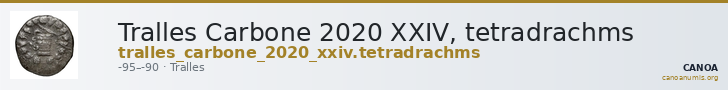 Tralles Carbone 2020 XXIV, tetradrachms — CANOA