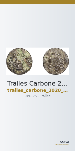 Tralles Carbone 2020 XXIX, tetradrachms — CANOA