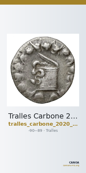 Tralles Carbone 2020 XXVII, tetradrachms — CANOA