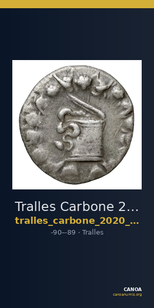 Tralles Carbone 2020 XXVII, tetradrachms — CANOA