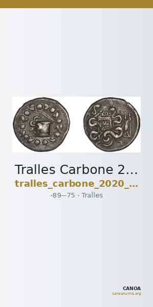 Tralles Carbone 2020 XXXI, tetradrachms — CANOA