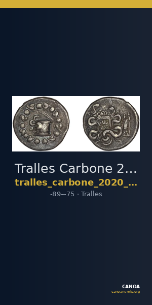 Tralles Carbone 2020 XXXI, tetradrachms — CANOA