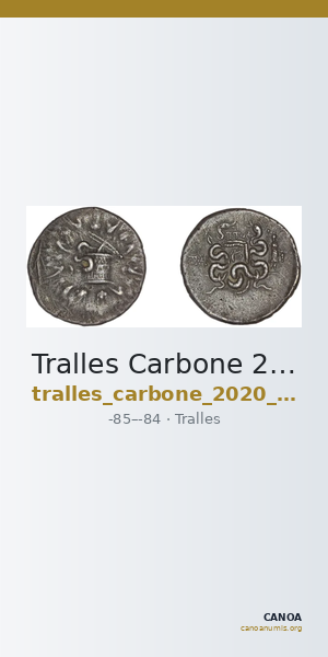 Tralles Carbone 2020 XXXII, tetradrachms — CANOA