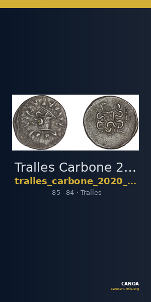 Tralles Carbone 2020 XXXII, tetradrachms — CANOA