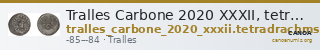 Tralles Carbone 2020 XXXII, tetradrachms — CANOA