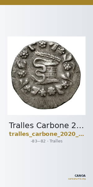 Tralles Carbone 2020 XXXIV, tetradrachms — CANOA