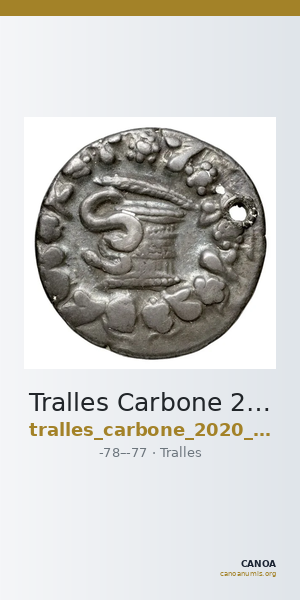 Tralles Carbone 2020 XXXIX, tetradrachms — CANOA