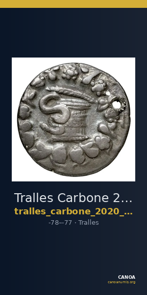 Tralles Carbone 2020 XXXIX, tetradrachms — CANOA