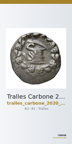 Tralles Carbone 2020 XXXV, tetradrachms — CANOA