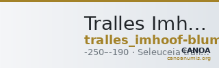 Tralles Imhoof-Blumer 1897 1-2 — CANOA