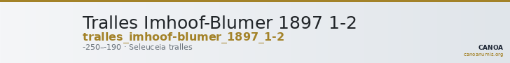 Tralles Imhoof-Blumer 1897 1-2 — CANOA