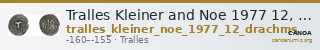 Tralles Kleiner and Noe 1977 12, drachms — CANOA