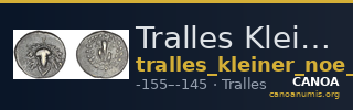 Tralles Kleiner and Noe 1977 16, drachms — CANOA