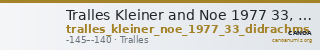 Tralles Kleiner and Noe 1977 33, didrachms — CANOA