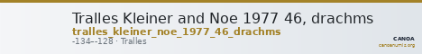 Tralles Kleiner and Noe 1977 46, drachms — CANOA