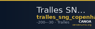 Tralles SNG Copenhagen Tralles 673 — CANOA