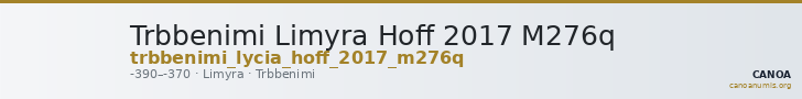 Trbbenimi Limyra Hoff 2017 M276q — CANOA