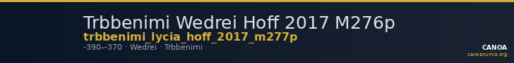 Trbbenimi Wedrei Hoff 2017 M276p — CANOA