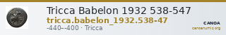 Tricca Babelon 1932 538-547 — CANOA