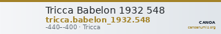 Tricca Babelon 1932 548 — CANOA