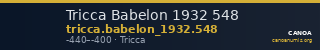 Tricca Babelon 1932 548 — CANOA