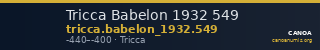 Tricca Babelon 1932 549 — CANOA