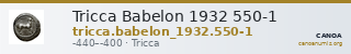 Tricca Babelon 1932 550-1 — CANOA