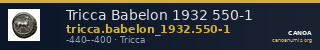 Tricca Babelon 1932 550-1 — CANOA