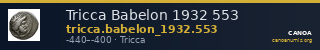 Tricca Babelon 1932 553 — CANOA