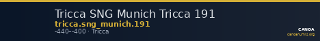 Tricca SNG Munich Tricca 191 — CANOA