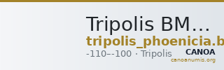 Tripolis BMC Tripolis II1 — CANOA
