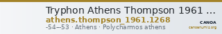 Tryphon Athens Thompson 1961 1268 — CANOA