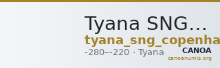 Tyana SNG Copenhagen Supplement 632 — CANOA