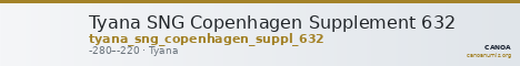 Tyana SNG Copenhagen Supplement 632 — CANOA
