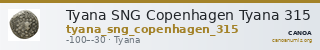 Tyana SNG Copenhagen Tyana 315 — CANOA