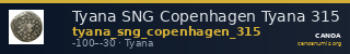 Tyana SNG Copenhagen Tyana 315 — CANOA