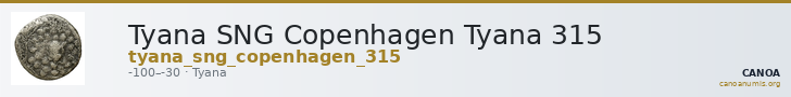 Tyana SNG Copenhagen Tyana 315 — CANOA