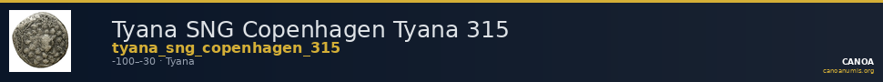 Tyana SNG Copenhagen Tyana 315 — CANOA
