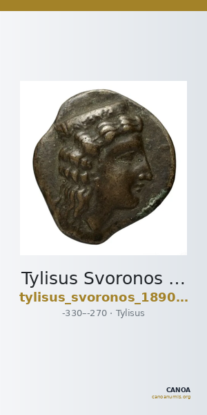 Tylisus Svoronos 1890 (1972) no. 1-8 — CANOA