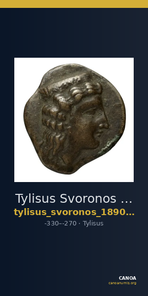 Tylisus Svoronos 1890 (1972) no. 1-8 — CANOA