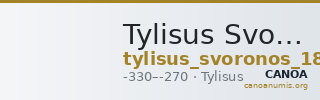 Tylisus Svoronos 1890 (1972) no. 10-11 — CANOA