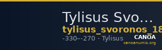 Tylisus Svoronos 1890 (1972) no. 10-11 — CANOA