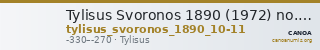 Tylisus Svoronos 1890 (1972) no. 10-11 — CANOA
