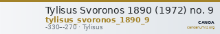 Tylisus Svoronos 1890 (1972) no. 9 — CANOA