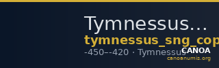 Tymnessus SNG Copenhagen Supplement 437 — CANOA