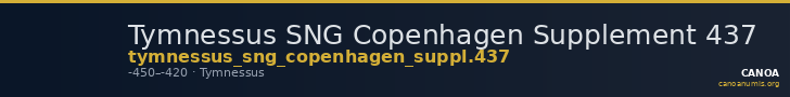 Tymnessus SNG Copenhagen Supplement 437 — CANOA