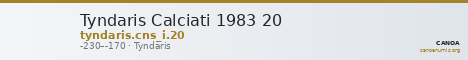 Tyndaris Calciati 1983 20 — CANOA