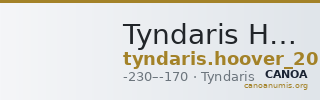 Tyndaris Hoover 2012 1654 — CANOA
