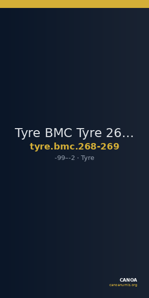 Tyre BMC Tyre 268-269 — CANOA