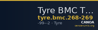 Tyre BMC Tyre 268-269 — CANOA